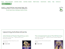 Tablet Screenshot of invincibles.org